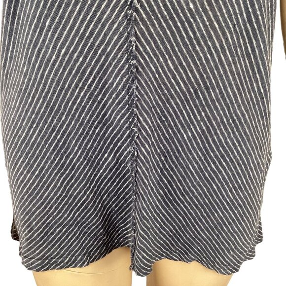 Sundance Women's Striped Sleeveless‎ Linen Top Size Small Frayed Edge - Picture 8 of 8